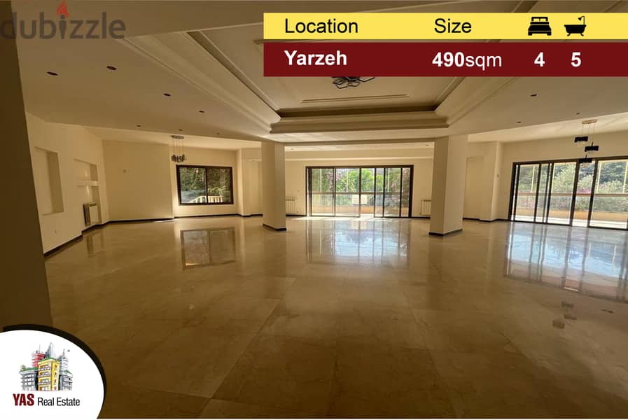 Yarzeh 490m2 | 550m2 Garden | Ultra Luxury Flat | Prime Location | P | 0