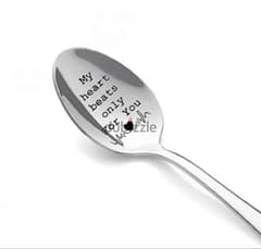Engraved gift spoon