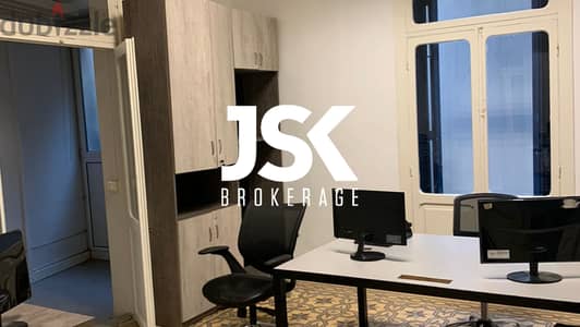 L14402-Fully Furnished Office for Rent In Al Saifi Achrafieh