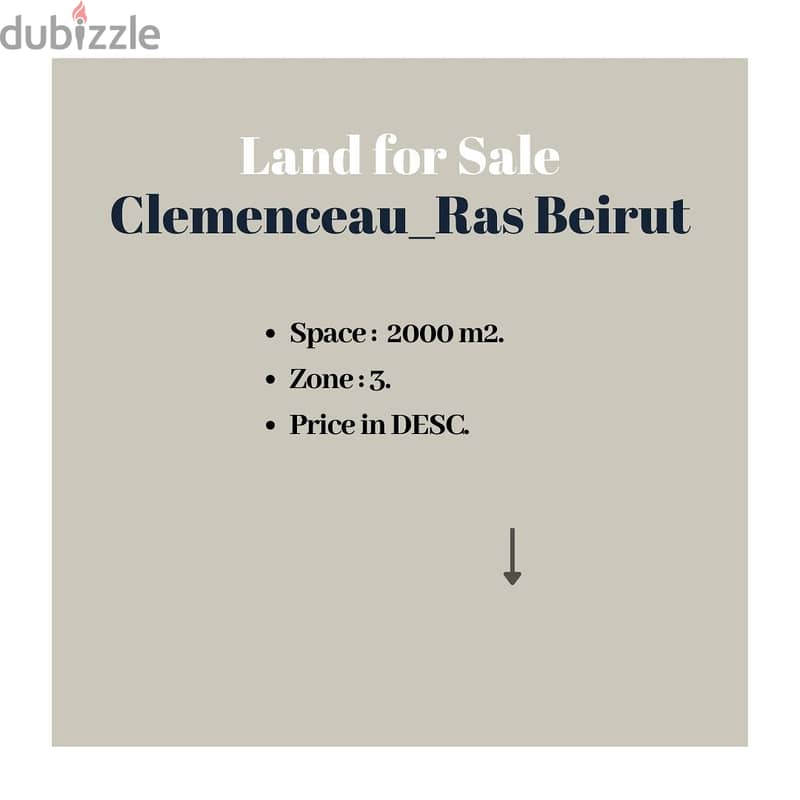 Prime Location Land for Sale in Clemenceau 0