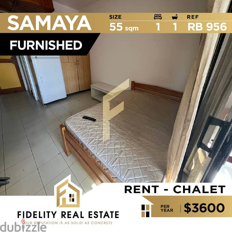 Furnished chalet for rent in Samaya RB956 0
