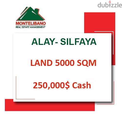 250,000$ Cash Payment!! Land for sale in Alay - Silfaya!! 0