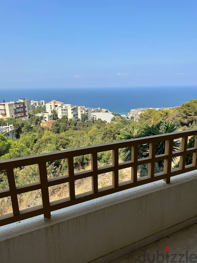 furnished 142m2 apartment with sea view for rent in Tabarja / Adma 14