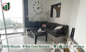 Fully Furnished Apartment for rent in Ras Osta Annaya! 0