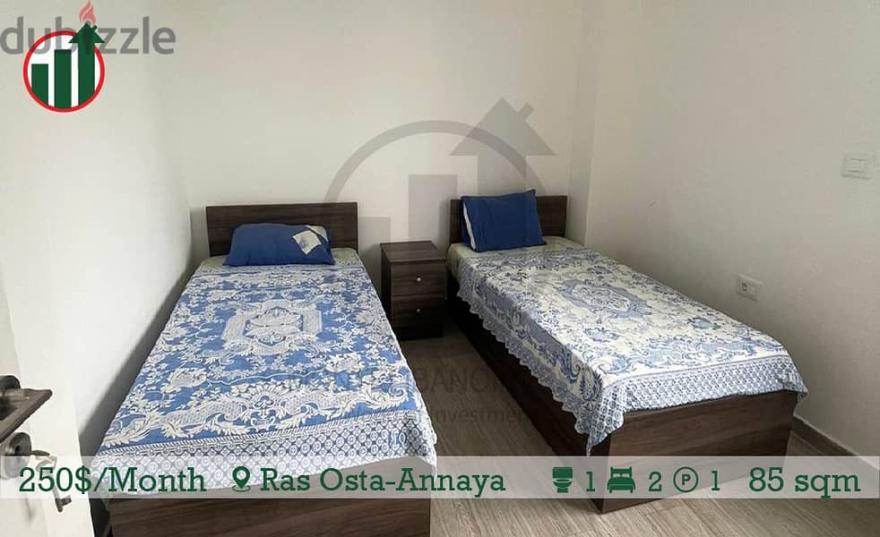 Fully Furnished Apartment for rent in Ras Osta Annaya! 2