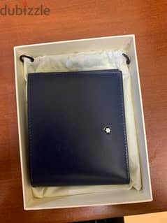 Mont Blanc New Collection Navy Blue Wallet 0