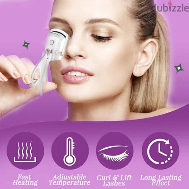Heated Eyelash Curler, Quick Heating for Perfect Lashes 1