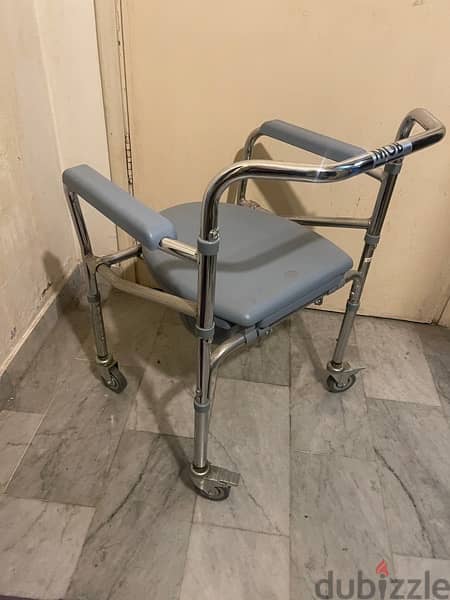 Medical chair toilet with wheels mint condition 7
