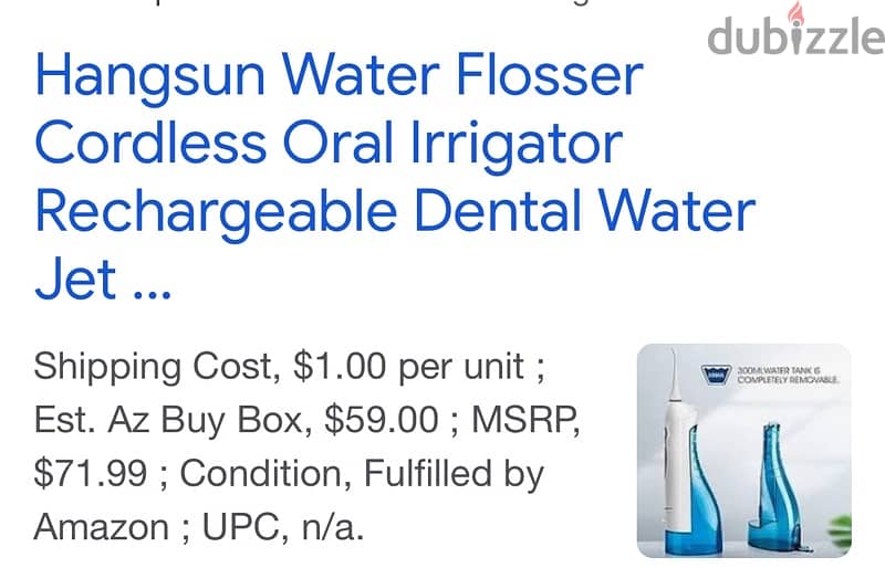 Hangsun dental water pick mint condition 7
