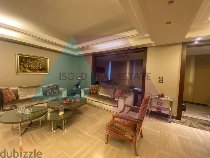 Fully Furnished 370 m2 apartment+open city view for sale in Msaytbeh 4