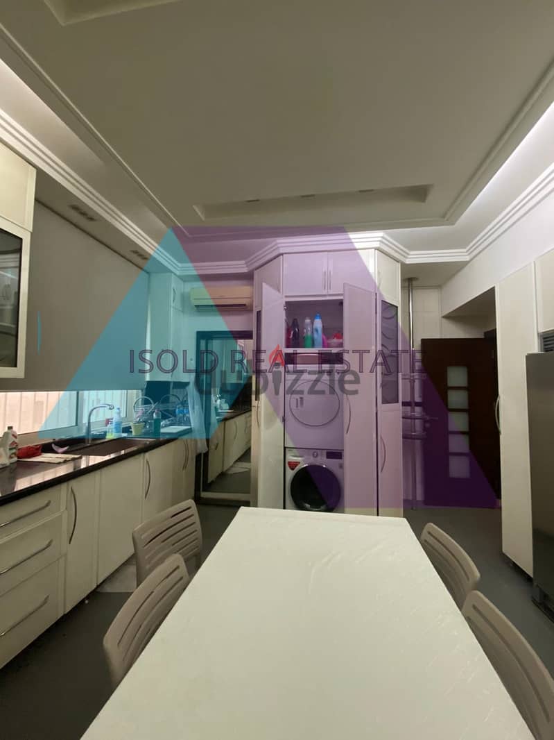 Fully Furnished 370 m2 apartment+open city view for sale in Msaytbeh 6