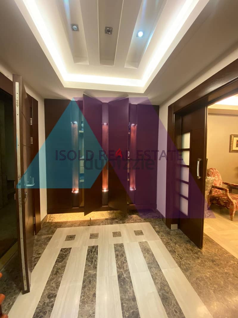 Fully Furnished 370 m2 apartment+open city view for sale in Msaytbeh 7