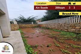 Ain Saade 200m2 | 60m2 Garden | Brand New | Classy Area | Open View | 0