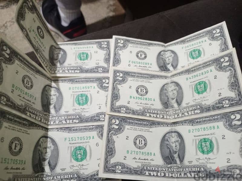 we have up two nine 2$bills in a perfect condition 0