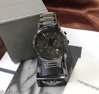 Original Emporio Armani Dark Grey Fancy watch for men