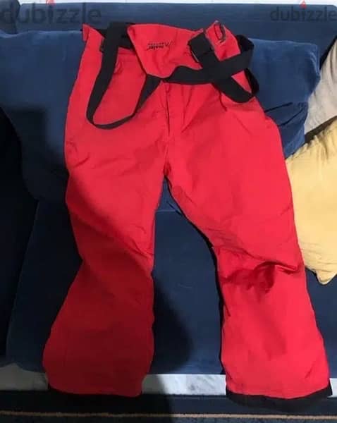 Maeir men kids  ski pants with suspenders size 10-12 0