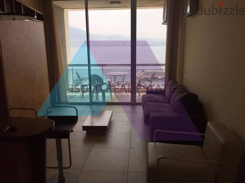 Fully furnished 40m2 chalet +open sea view for rent in Tabarja 9