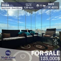 Zouk Mikael, Apartment for Sale, 120 m2, شقة للبيع في ذوق مكايل 0