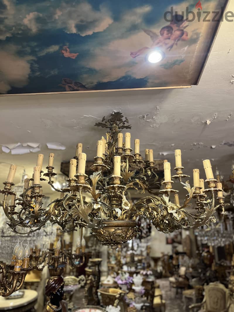 chandelier big size bronze ثريا برونز حجم كبير 0