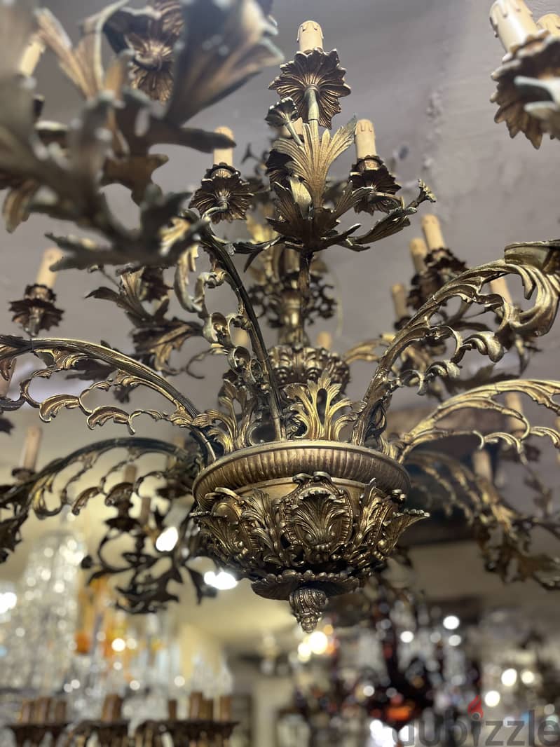 chandelier big size bronze ثريا برونز حجم كبير 1