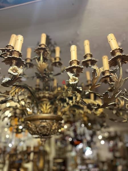 chandelier big size bronze ثريا برونز حجم كبير 2