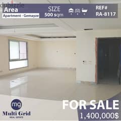 Gemmayzeh, Apartment for Sale, 500 m2, شقة للبيع في الجمّيزة