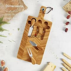 vonshef bamboo cheese board 0