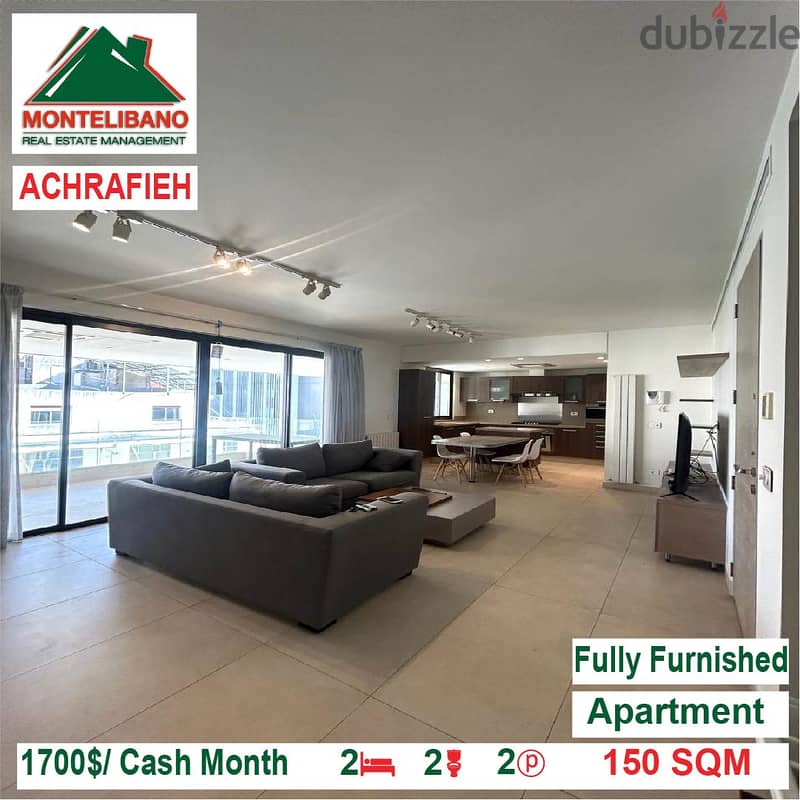 1700$/Cash Month!! Apartment for rent in Achrafieh!! 0