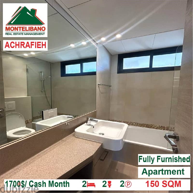1700$/Cash Month!! Apartment for rent in Achrafieh!! 5