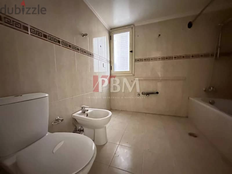 Beautiful Apartment For Rent In Raouche | Balcony | 295 SQM | 16