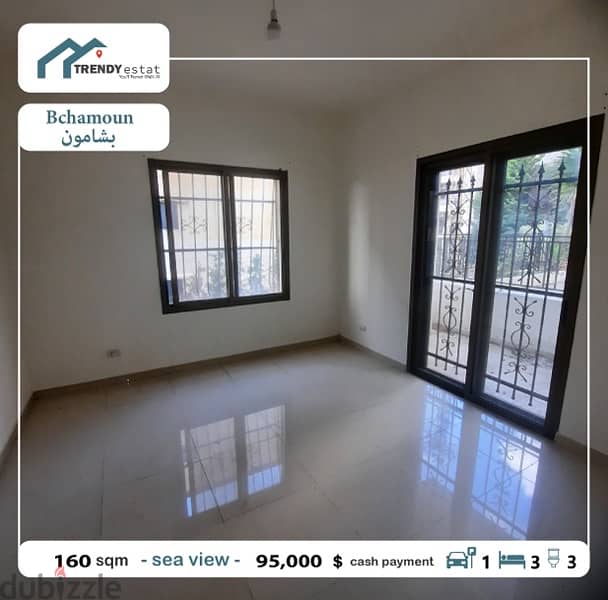 apartment for sale in bchamoun  شقة للبيع في بشامون مع اطلالة مميزة 7