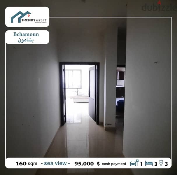 apartment for sale in bchamoun  شقة للبيع في بشامون مع اطلالة مميزة 14