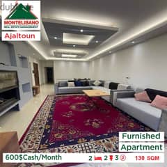 600$Cash/Month!!Apartment for rent in Ajaltoun!!