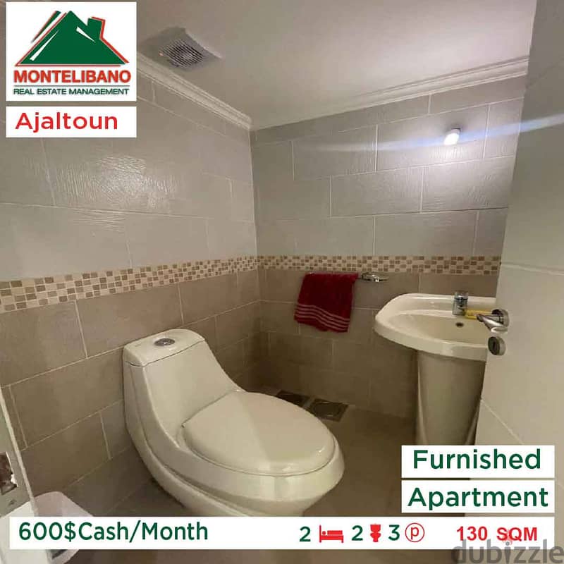 600$Cash/Month!!Apartment for rent in Ajaltoun!! 3