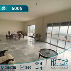 Furnished Apartment For Rent In Ghazir شقة للإيجار في غزير