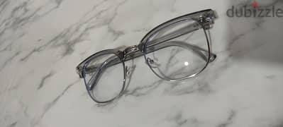 transparent grey eyeglasses unisex