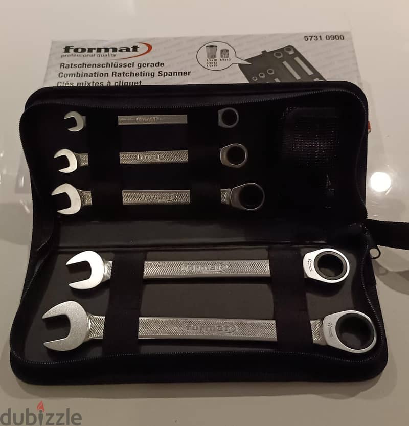Format - Combination ratchet wrench set 8-19 mm 9 pcs  طقم مفاتيح ربط 3