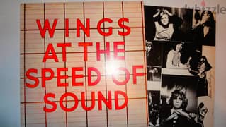 Wings at the speed of sound vinyl album media & cover vg 0