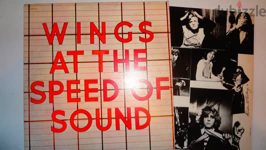 Wings at the speed of sound vinyl album media & cover vg