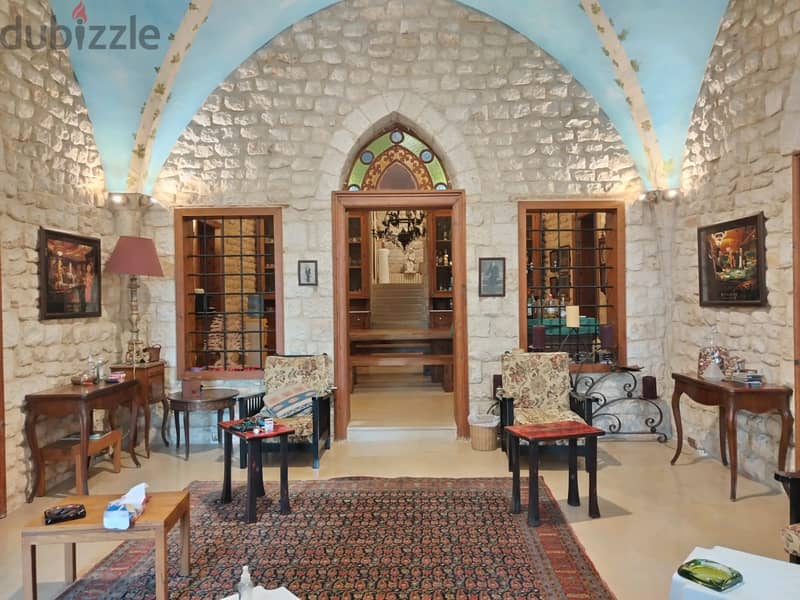 L14458-Traditional Lebanese Old House with Land for Sale in Ghadir 1