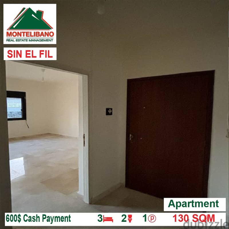600$!! Apartment for rent located in Sin El Fil 5