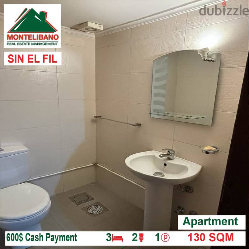 600$!! Apartment for rent located in Sin El Fil 11