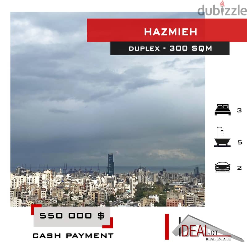 Duplex for sale In Hazmieh 300 sqm ref#MS82107 0