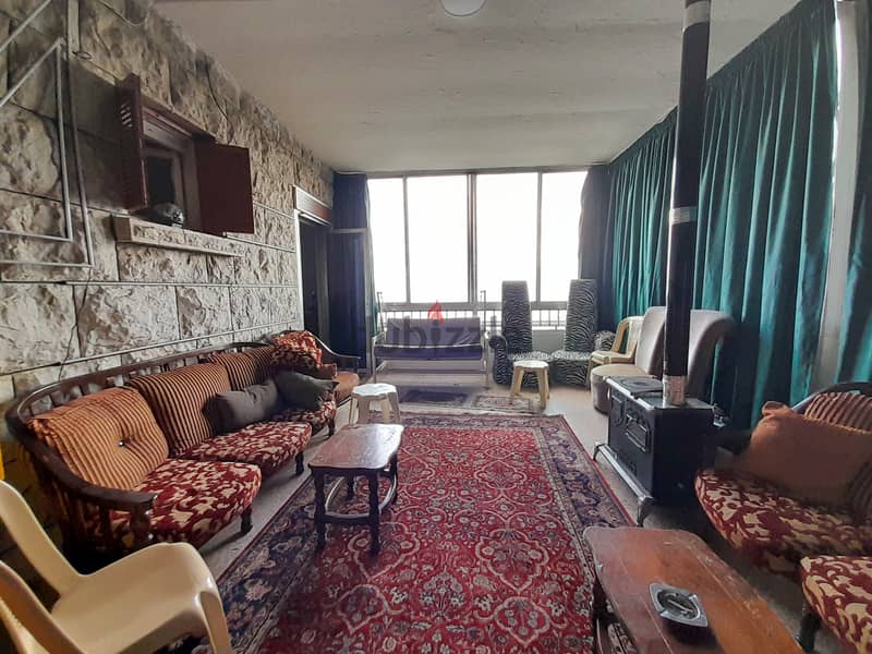 700 SQM Old House with Land in Bikfaya, Metn with Mountain & Sea View 1
