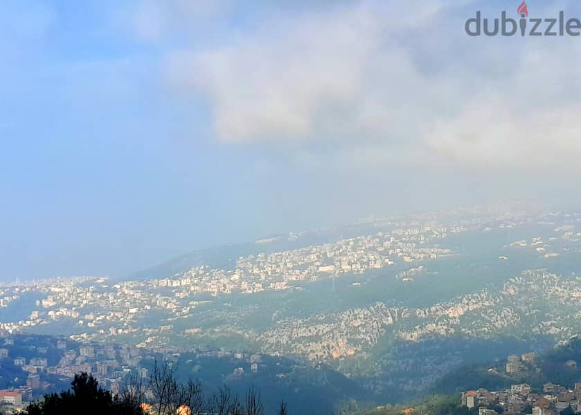700 SQM Old House with Land in Bikfaya, Metn with Mountain & Sea View 8