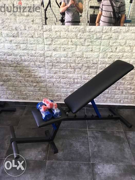 adjustable bench heavy duty with dumbels 3