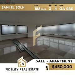 Apartment for sale in Sami el solh GA980 0