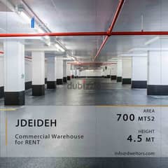 Warehouse for rent in JDEIDEH - 700 MT2 - 4.5 MT Height 0