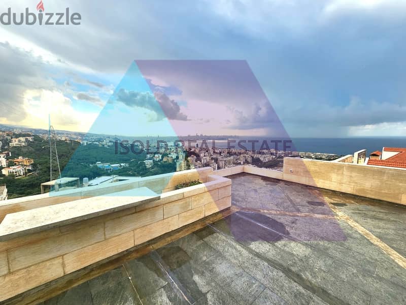 604m2 2 apartments having an open mountain/sea view for sale in Aoukar 1