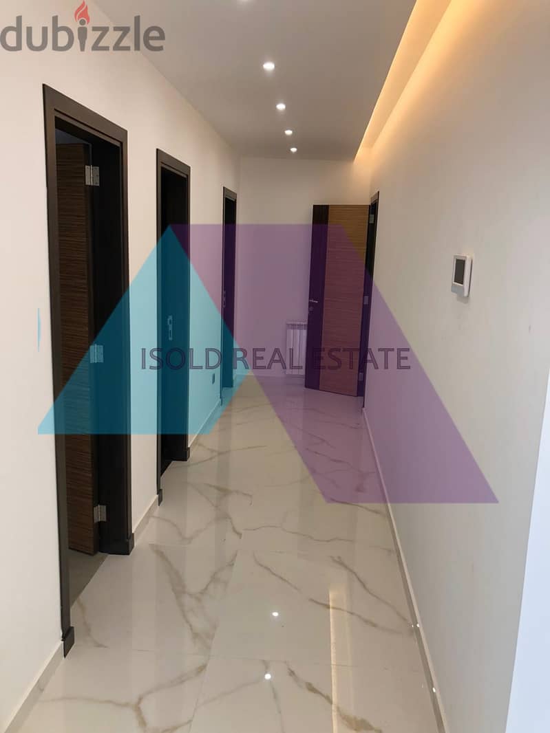 Decorated 165m2 apartment+150m2 terrace+open sea view for sale in Adma 13